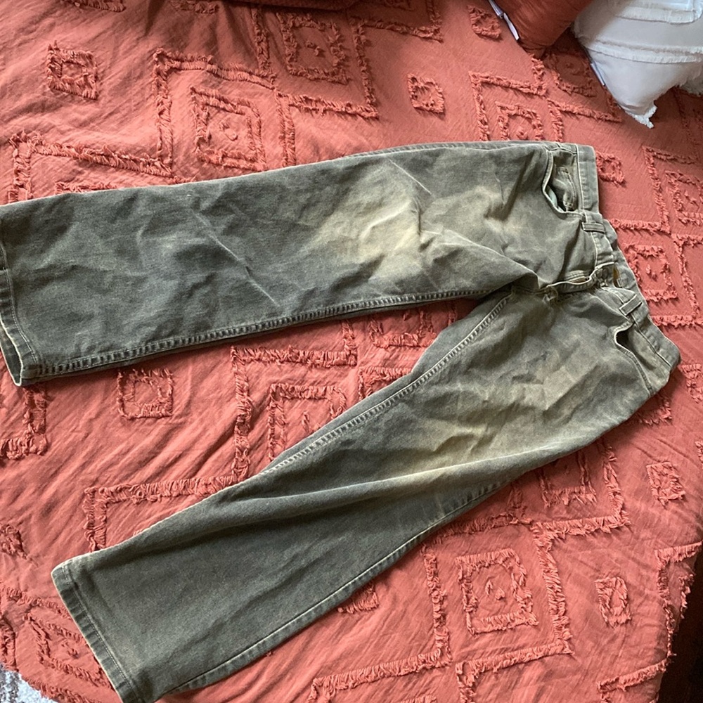 Bill’s Khakis 5 pocket pants. Made in USA.